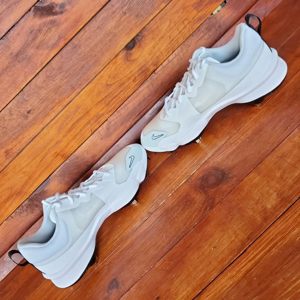 Nike Force Zoom Trout 9‎ Pro Baseball Cleats Men 9.5 White Platinum FB2907-102